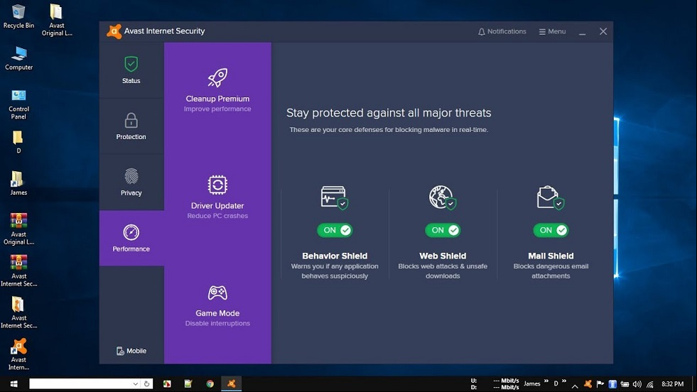 Características y aspectos destacados Avast Internet Security 2019